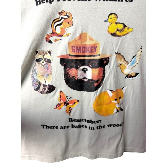 Smokey Bear “Help Prevent Wildfires” Tee Size S | Official Licensee Jerry Leigh - Picture 3 of 8